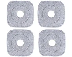 Dailygoods - Sgizoku universele navulpad voor vierkante spinmop en emmer - Microvezelnavullingen voor vloerwisser - Vervangingshoes - Wasbare en herbruikbare vervangingshoes - Voor reiniging