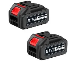 Zerova Batterie 21V Pack de 2 6500 mAh - Batteries Rechargeables au Lithium pour Outils sans Fil - Batteries - Électronique - Noir