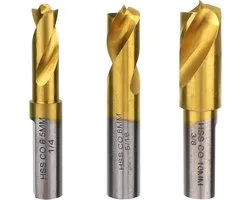 Foret à souder par points 3 pièces - Coupe-soudure par points HSS - Tools de retrait de soudure par points avec revêtement en titane - Disponible en 6,5 mm, 8 mm et 10 mm