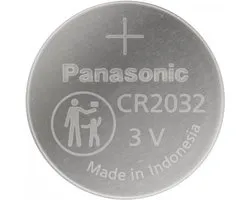 Panasonic CR2032 - DL2032 225mAh 3V lithium knoopcelbatterij - 1 stuk