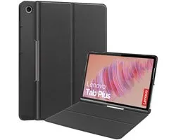 Étui Coverup pour tablette Lenovo Tab Plus - Étui à trois volets avec fonction veille/ Sleep - Zwart