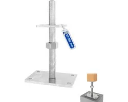 GeZu Impex Verstelbare Paalhouder Losse Moer 100 x 100 mm | 50-280 mm | Losse moer Elektrolytisch Verzinkt