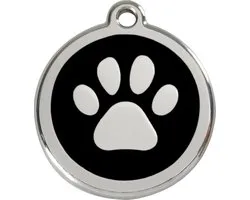 Red Dingo Hondenpenning pootje zwart 30mm