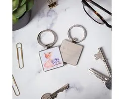 Wrendale Designs Putterende Vogel Sleutelhanger - Unieke Illustratie