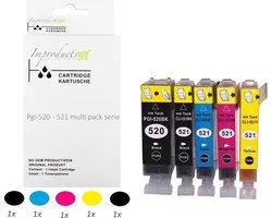 Cartouches d'encre Improducts® - Pack multiple Canon PGI-520 / CLI-521 XL
