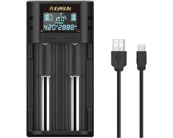 Chargeur Intelligent pour 21750, 21700, 18650 et Plus - Compact avec Protection PCB