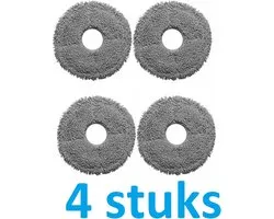 4 x Mop - Chiffon de nettoyage pour Roborock - Dreame - Xiaomi - Remplacements de la meilleure qualité pour robot aspirateur - robot aspirateur robot serpillière