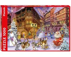 Piatnik puzzel kerst dorp 1000 stukjes - legpuzzel winter thema.