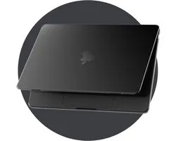 Crystal Case Compatibel met MacBook Pro 16 inch M5 M4 M3 M2 M1 Pro/Max [Kleur passend bij Mac] 2026 2024 2023 2021, ultradunne harde Hoes voor Mac Pro 16,2", Spacezwart Transparant