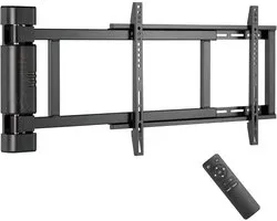 Support mural TV EasyLife électriquement rotatif jusqu'à 170°, support mural VESA jusqu'à 600 x 400 pour LCD/OLED, TV, moniteur, smartboard 32-75 inch et 50 kg max (ELWH-M1S - noir)