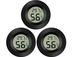 3 Pièces Thermomètre Numérique Mini Hygromètre Avec Écran LCD Mesure Température Et Humidité Pour Réfrigérateur Salon Et Aquarium -50°C À +70°C Instrument De Mesure