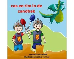 cas en tim in de zandbak