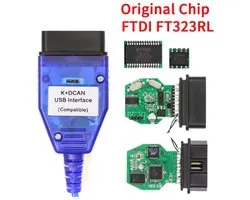Interface USB OBD2 medj-k + DCAN bleue adaptée au commutateur de câble BMW kdcan INPA bmw programmation code ISTA FTDI FT232RQ