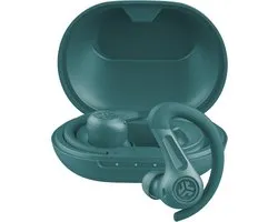 Écouteurs Bluetooth sans fil JLAB JBuds Sport ANC 4 - Écouteurs avec suppression Active du bruit hybride - 60 heures d'autonomie - Résistant à l'eau IP66 - Paramètres EQ3 personnalisables - Bluetooth multipoint - Vert