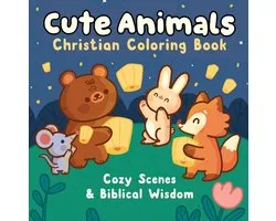 Cute Animals Christian Coloring Book