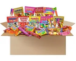 Candy Explosion 1780g - ca. 100 stuks - Haribo, MAOAM & Fruit-tella - individueel verpakt uitdeelsnoep