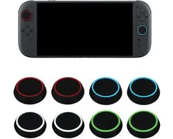 kwmobile 9x Joystick Caps voor Nintendo Switch 2 (2025) Controller Accessoires - Siliconen Stick Kapjes - Controller Grip Thumbsticks - meerkleurig