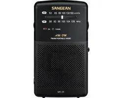 Sangean SR-35 - Radio portable - Noir
