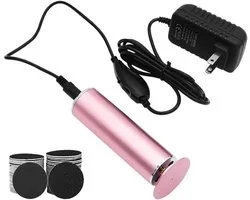 Foot Callus Remover - Electric Foot File with 60pcs Replaceable Sandpaper Discs for Dead Hard Cracked Skin