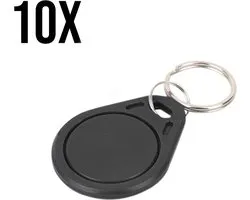 RFID tag - NFC - Chips - RFID lezer - Sleutelhanger - Met sleutelring - 10 stuks