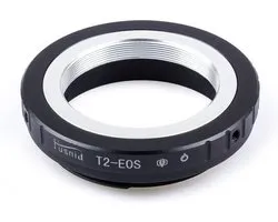 Adapter T2-EOS: T2 T mount Lens - Canon EOS EF mount Camera
