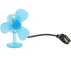 Draagbare windturbine - Mini generator - Outdoor stroomopwekking - Efficiënte energieconversie - 10 Watt - Blauw zwart
