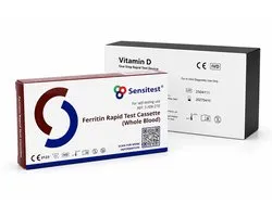 Vitamine D & IJzer Zelftest - Ferritine Test - Vitamine D thuistest - IJzertekort - Vitamine D