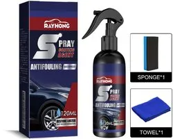 TLVX Car Nano Coating Spray 120ML Incl. Microvezeldoek en Spons / Ceramic Sealing / Auto Polish / Poetsmiddel / Nano Glans Coating / Lichte Krassen Verwijderen / Wax / Reinigen / Cleaning / Vuilafstotend / Waterafstotend / Langdurige bescherming