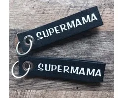 Sleutelhanger- Vilt- Groot- Supermama- Moederdag- Verjaardag - Mama