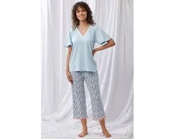 Lords & Lilies pyjama dames - lichtblauw - 251-50-XPG-Z/888 - maat M