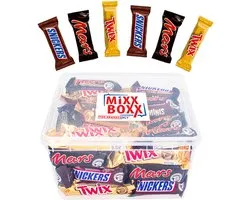 Mélange de chocolats Mars Miniatures - 55 pièces - Mars, Snickers et Twix - mini barres chocolatées - 1100 g
