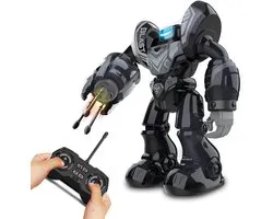 Silverlit Robot Robo Blast zwart - Bestuurbare Speelgoedrobot met schietende vuist - 34 cm hoog