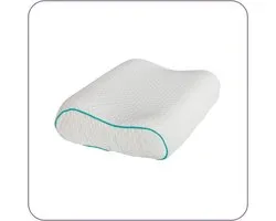 Visco Memory Foam Pillow, Visco Elastic Pillows, Ergonomic Memory Foam Neck Support Pillow for Side and Back Sleepers, Firmly Feed (White, 38x58)