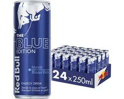 Red Bull Energy Drink - Blue Edition - Blauwe Bosbes - 24-Pack - 25 cl