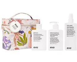 evo Wonderlocks Volume Promo Bag – Gluttony Volumising Shampoo, Bride of Gluttony Volumising Conditioner & Root Canal Volumising Spray met Tas