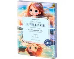 The Beauty Dept - bubbelbad badschuim - foaming bubbles sprookje - coastal serenity - 2 x 40 ml - met fruitgeuren voor kids
