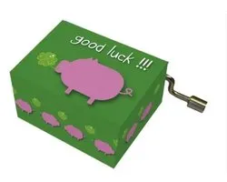 Draai Muziekdoosje Happy Birthday - Good luck!!