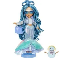Rainbow High Winter Wonderland pop - Skyler (blauw)