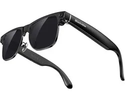 Blackview BV200 AI Smart Glasses - Slimme bril met camera - vertaalfunctie, muziek, Video Opname - Bluetooth 6.0 - Knop & Touchbediening - iOS/Android - Oplaadbaar - Lichtgewicht 44g - Zwart