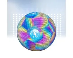 Lichtgevende Voetbal - Reflecterende bal - Glow in the Dark - Voetbalkado - Holografisch