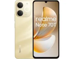 realme Note 70T 17,1 cm (6.74") Dual SIM Android 15 4G USB Type-C 4 GB 256 GB 6000 mAh Goud