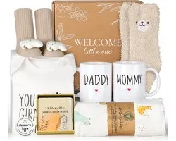 Coffret Cadeau 9 Pièces pour Futures Mamans et Nouveaux Parents
