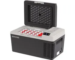 Auronic Elektrische Koelbox - Frigobox - Compressor - 12V 230 Volt - Camping Koelkast - Auto - 19L - Zwart/Grijs