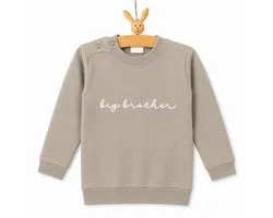 Pull pull chemise pour enfant bébé - grand frère grand frère beige Taille 98 - Grand frère frère - Agrandissement de la famille - Annonce de Grossesse hourra cool je deviens bébé annonce