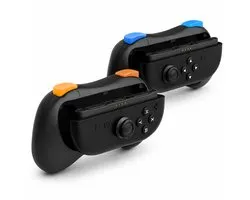 Sounix Joy Con Controller Grip geschikt voor Nintendo Switch 2 - Set van 2 - Met 2 Thumb Grips - Controller accessoire - Lite -Zwart
