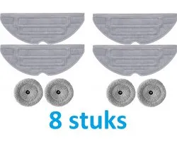 4 x Mop VibraRise + 4 x Mop Pad - Chiffon de vadrouille pour Roborock S8 Max Ultra MaxV Ultra - Remplacements de meilleure qualité