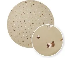 Meyco Baby Forest Animals kinderstoel knoeimat - ⌀110cm - sand