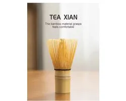 Premium Matcha Klopper – Bamboe Matcha Whisk met 100 Borsteltjes, 11 cm – Ideaal voor Traditionele Japanse Theeceremonie