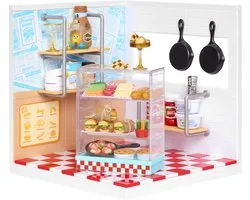 Miniverse™ Make It Mini Spaces™ Pizzawinkel - Knutselset - Bouwpakket- Maak Je Eigen Mini Pizzeria