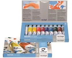 Van Gogh Aquarelverf set met 10 kleuren in tubes van 10 ml
